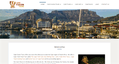 Desktop Screenshot of capefusiontours.com